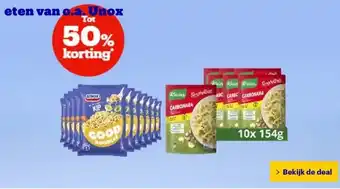 Bol.com eten van o.a. Unox aanbieding