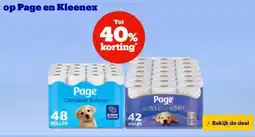 Bol.com op Page en Kleenex aanbieding