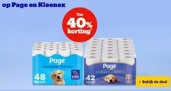 Bol.com op Page en Kleenex aanbieding