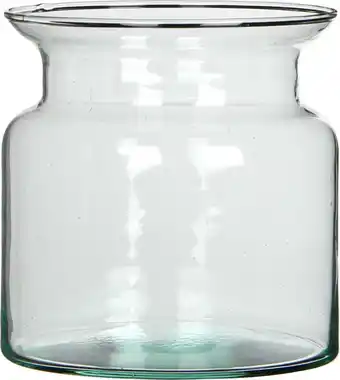 Intratuin Mica Decorations vaas Mathew transparant D 15 H 15 cm aanbieding