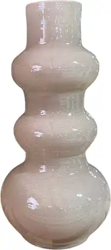 Intratuin Intratuin vaas Maura taupe D 30 H 70 cm aanbieding