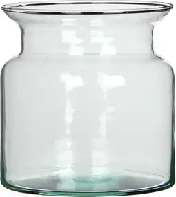 Intratuin Mica Decorations vaas Mathew transparant D 12,5 H 12 cm aanbieding