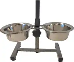 Intratuin Boon hondenvoer- en drinkbak H-standaard zwart 40,5 x 10 x 20 cm aanbieding