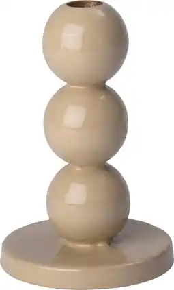 Intratuin Intratuin kandelaar Yorik beige D 10,5 H 16,5 cm aanbieding