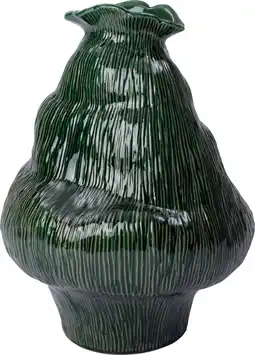 Intratuin Intratuin vaas Jola groen D 37,5 H 49,5 cm aanbieding