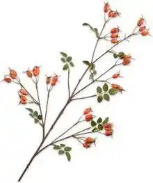 Intratuin Silk-ka kunstbloem Rozenbottel oranje 95 cm aanbieding