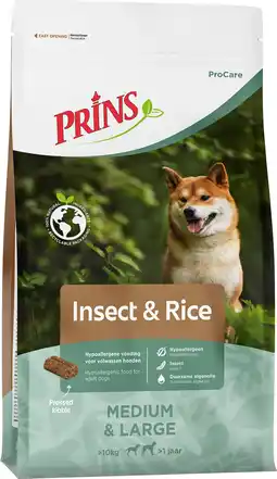 Intratuin Prins hondenbrokken Procare Insect & Rice adult insecten 3 kg aanbieding