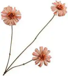 Intratuin Silk-ka kunstbloem Zinnia roze 64 cm aanbieding