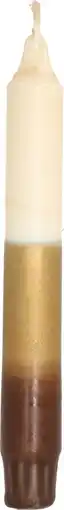 Intratuin Dippy dinerkaars Triple wit / goud / bruin 6 uur D 2,1 H 19 cm aanbieding