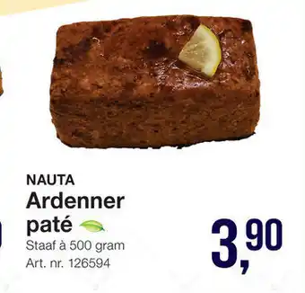 Bidfood Ardenner pate 500g aanbieding