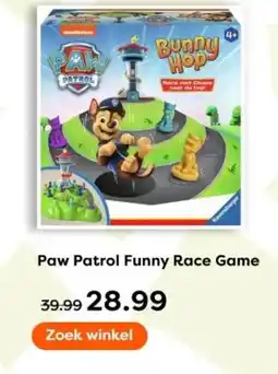 The Read Shop Paw Patrol Funny Race Game aanbieding