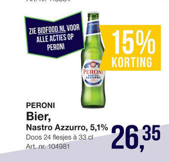 Bidfood Bier aanbieding