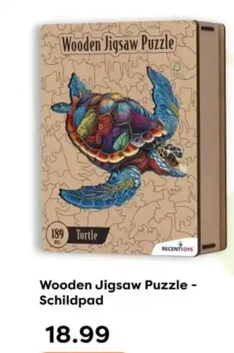The Read Shop Wooden Jigsaw Puzzle Schildpad aanbieding