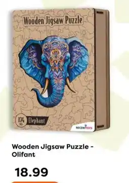 The Read Shop Wooden Jigsaw Puzzle Olifant aanbieding
