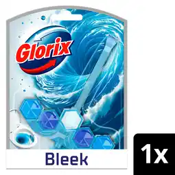 PLUS Glorix Toiletblok blauw water turquoise aanbieding