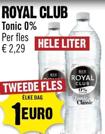 Dirck 3 Royal club 0% Tonic aanbieding