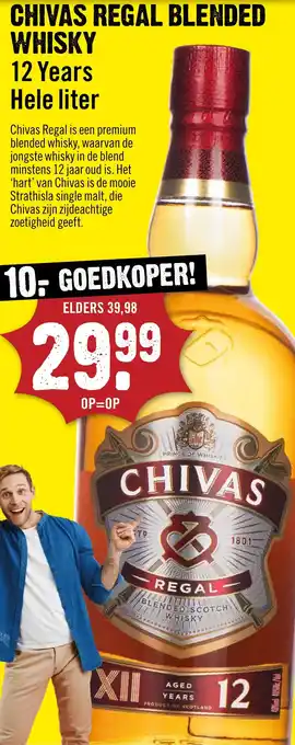 Dirck 3 Chivas Regal Blended Whisky aanbieding