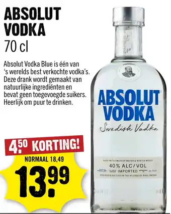 Dirck 3 Absolut Vodka aanbieding