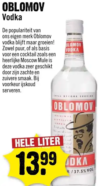 Dirck 3 Oblomov Vodka aanbieding