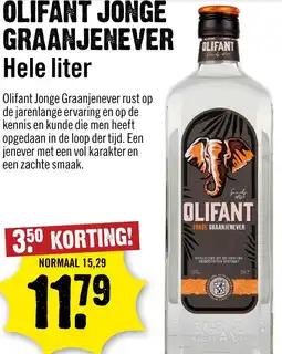Dirck 3 Olifant Jonge Graanjenever aanbieding
