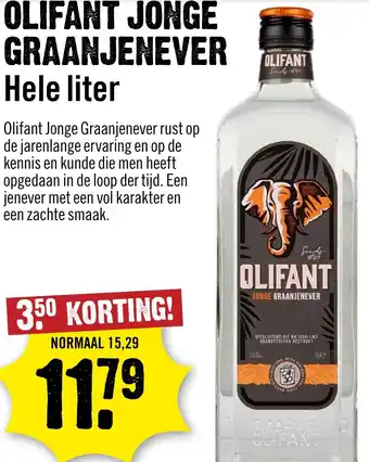 Dirck 3 Olifant Jonge Graanjenever aanbieding