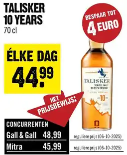 Dirck 3 Talisker 10 Years aanbieding