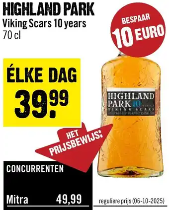 Dirck 3 Highland Park Viking Scars 10 years aanbieding