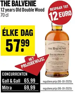 Dirck 3 The Balvenie 12 years Old Double Wood aanbieding
