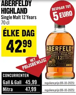Dirck 3 Aberfeldy Highland Single Malt 12 Years aanbieding