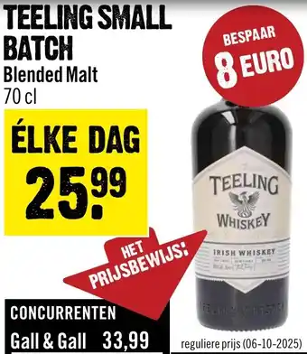 Dirck 3 Teeling Small Batch Blended Malt aanbieding