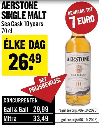 Dirck 3 Aerstone Single Malt Sea Cask 10 years aanbieding