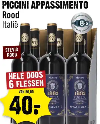 Dirck 3 Piccini Appassimento Rood aanbieding