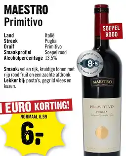 Dirck 3 Maestro Primitivo aanbieding