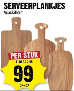 Dirck 3 Serveerplankjes Acaciahout aanbieding