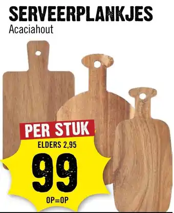 Dirck 3 Serveerplankjes Acaciahout aanbieding