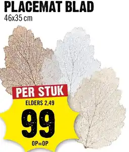 Dirck 3 Placemat blad aanbieding