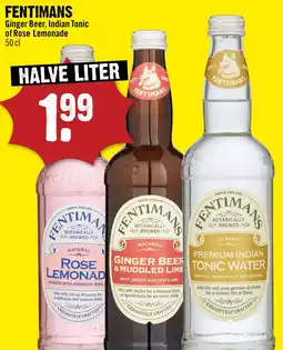 Dirck 3 Fentimans Ginger Beer, Indian Tonic of Rose Lemonade aanbieding