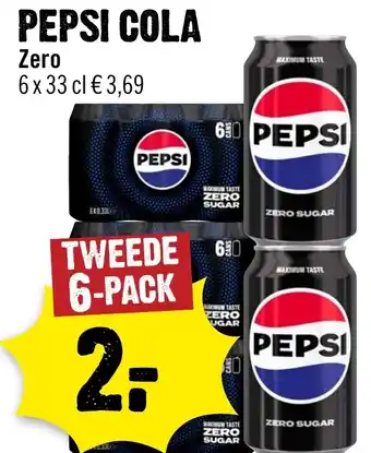 Dirck 3 Pepsi Cola Zero aanbieding