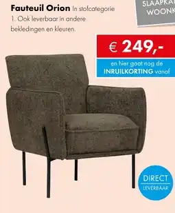 Woonsquare Fauteuil Orion aanbieding