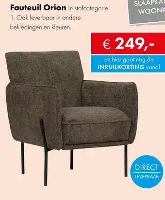 Woonsquare Fauteuil Orion aanbieding
