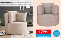 Woonsquare Fauteuil Antoni aanbieding