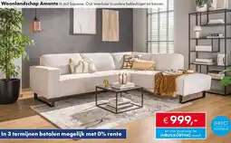 Woonsquare Woonlandschap Amante aanbieding