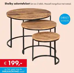 Woonsquare Shelby salontafelset aanbieding