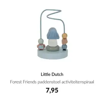 Babypark Little Dutch Forest Friends paddenstoel activiteitenspiraal aanbieding