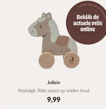 Babypark Jollein Nostalgic Ride paard op wielen hout aanbieding