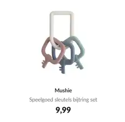 Babypark Mushie Speelgoed sleutels bijtring set aanbieding