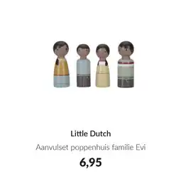 Babypark Little Dutch Aanvulset poppenhuis familie Evi aanbieding