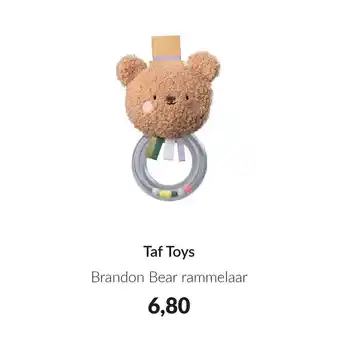 Babypark Taf Toys Brandon Bear rammelaar aanbieding