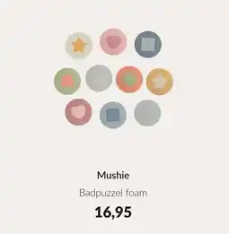 Babypark Mushie Badpuzzel foam aanbieding