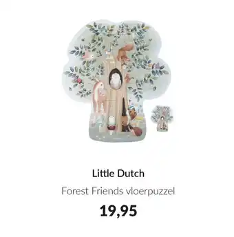 Babypark Little Dutch Forest Friends vloerpuzzel aanbieding